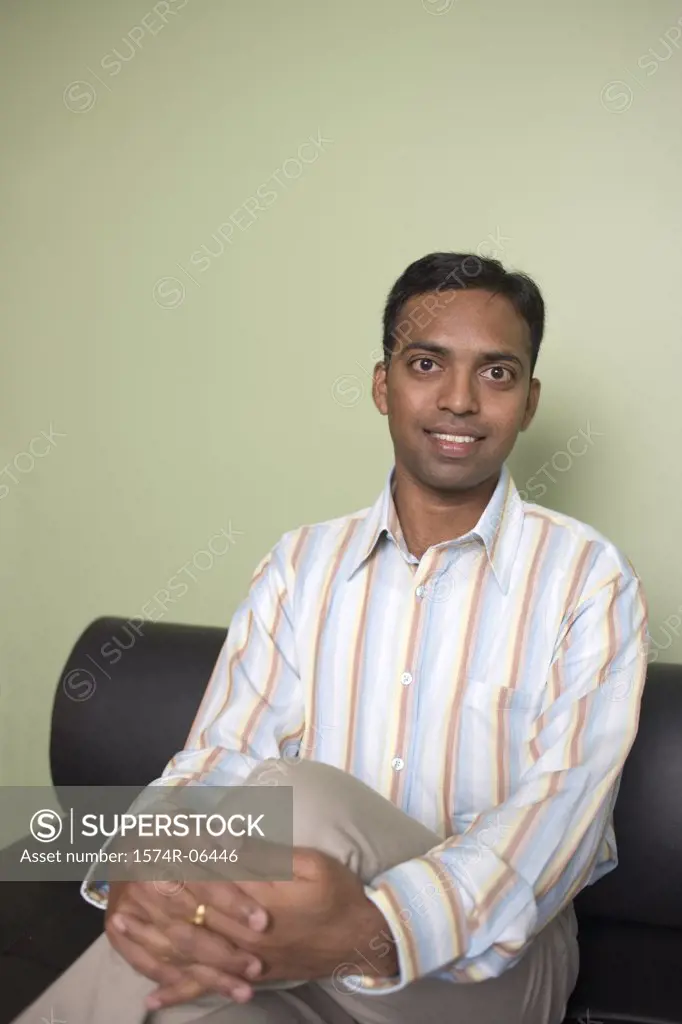 Portrait of a businessman sitting in an office