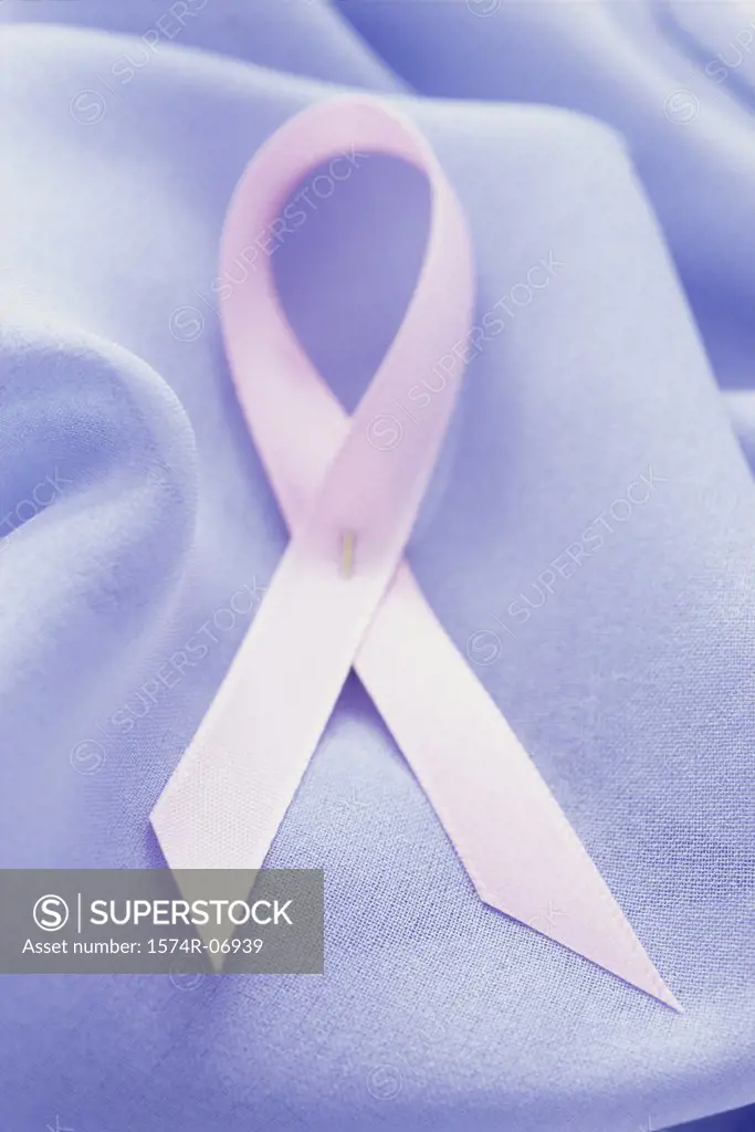 Close-up of an AIDS awareness ribbon