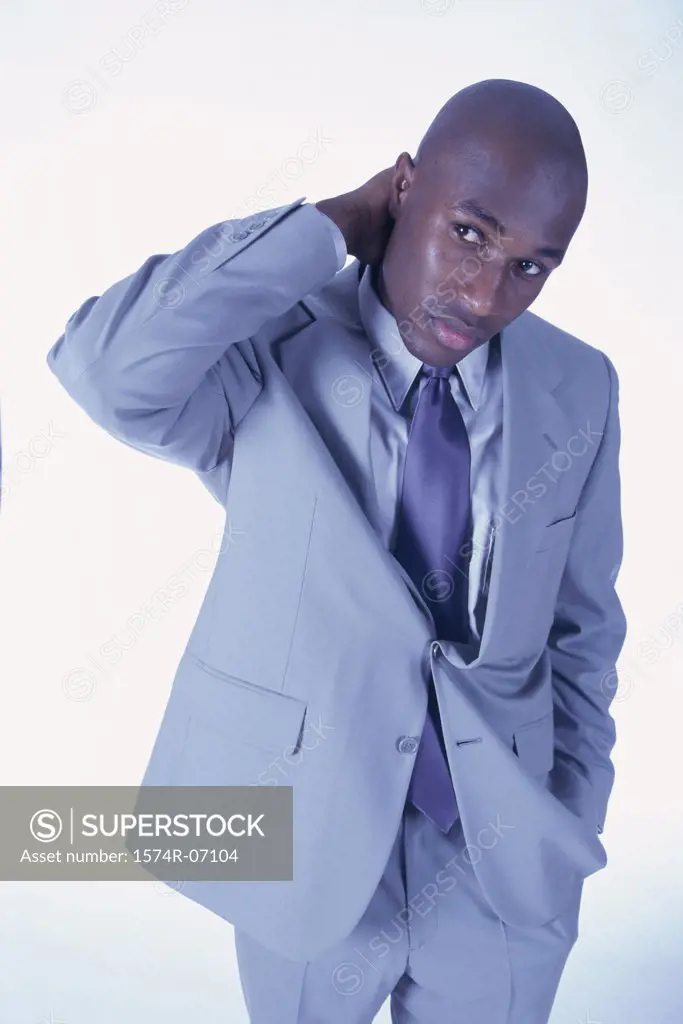 Portrait of a businessman thinking and looking away