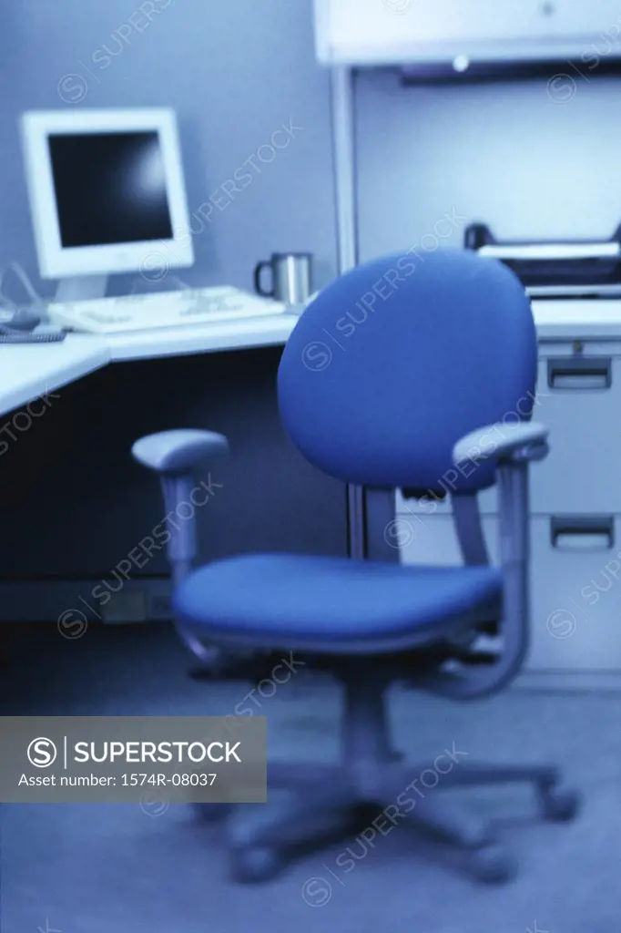 Empty chair in an office