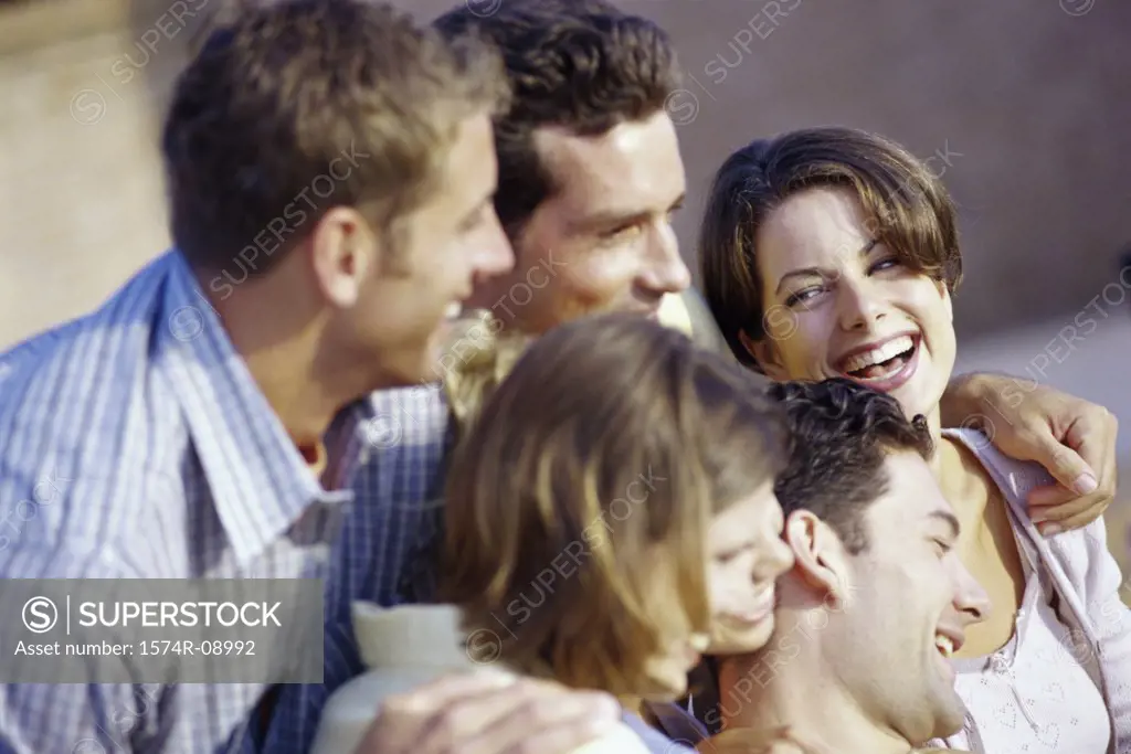 Group of young people smiling