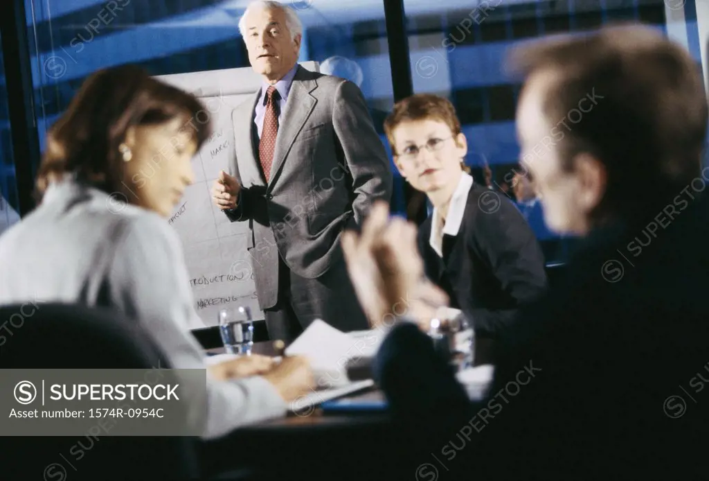 Business executives in a meeting