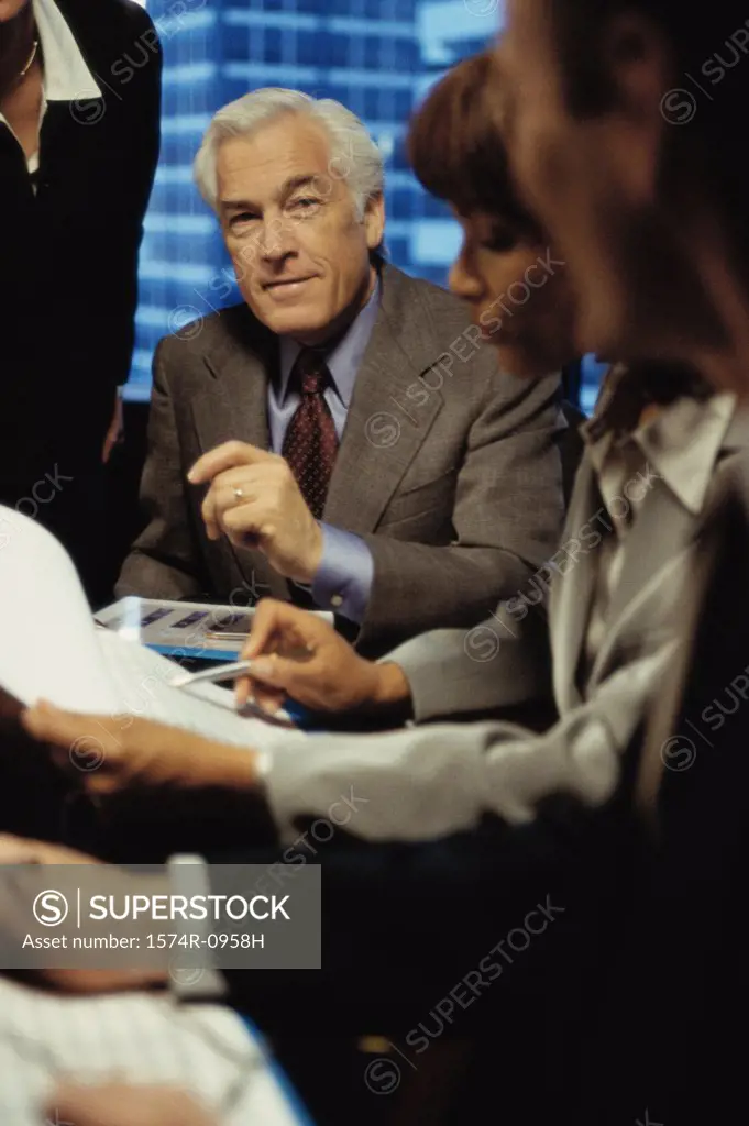 Business executives in a meeting