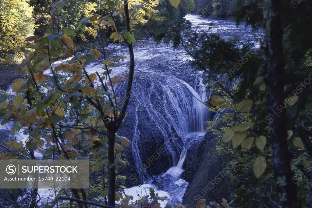 Waterfall at Potawatomi Falls, Michigan, USA
