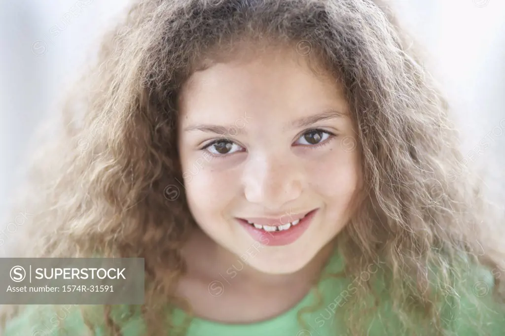 Portrait of a girl smiling