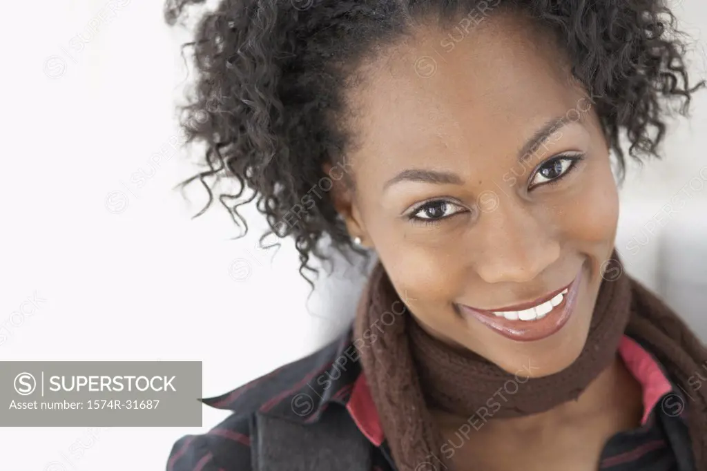 Portrait of a young woman smiling