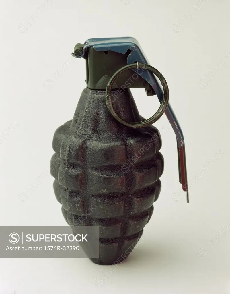 Close-up of a hand grenade