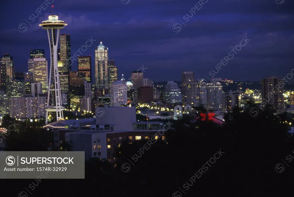 Buildings in a city, Seattle, Washington, USA