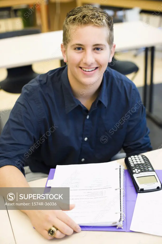 Student in a classroom