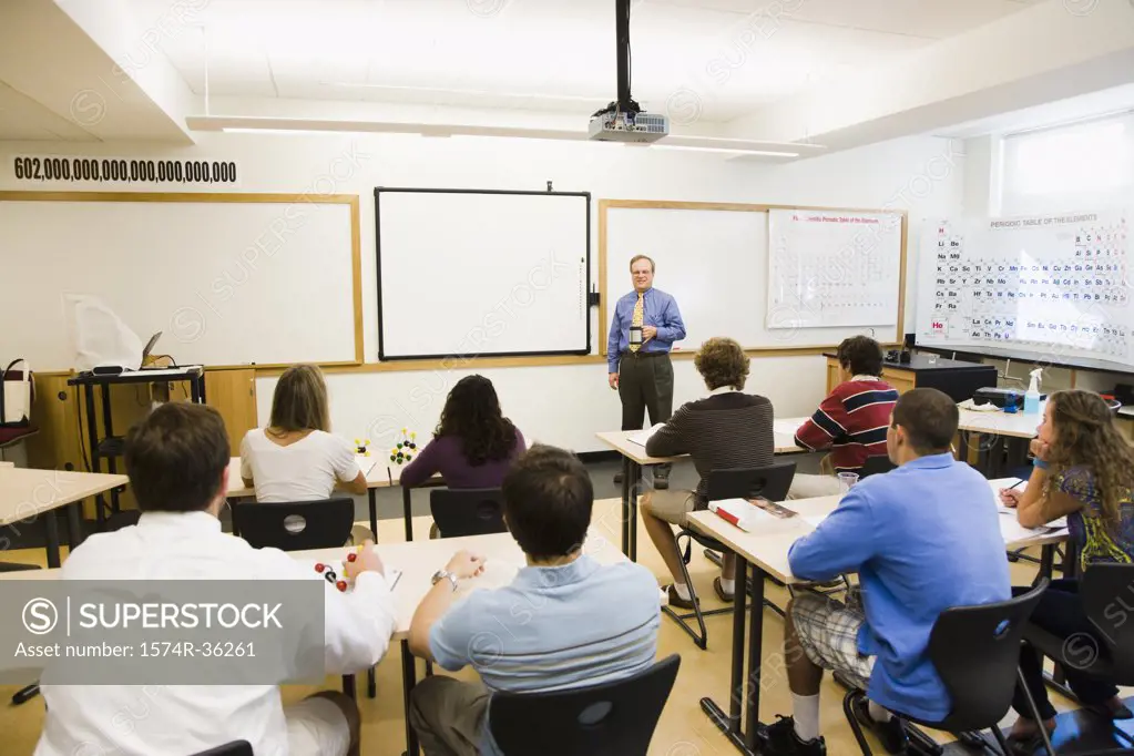 Students in a classroom