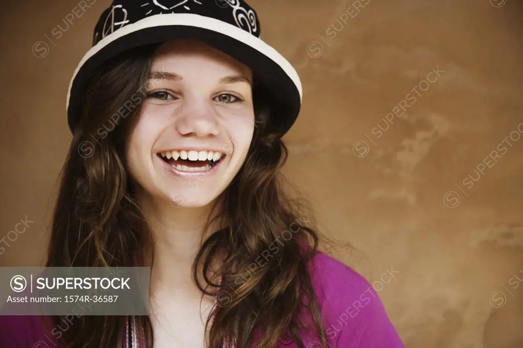 Portrait of a girl smiling