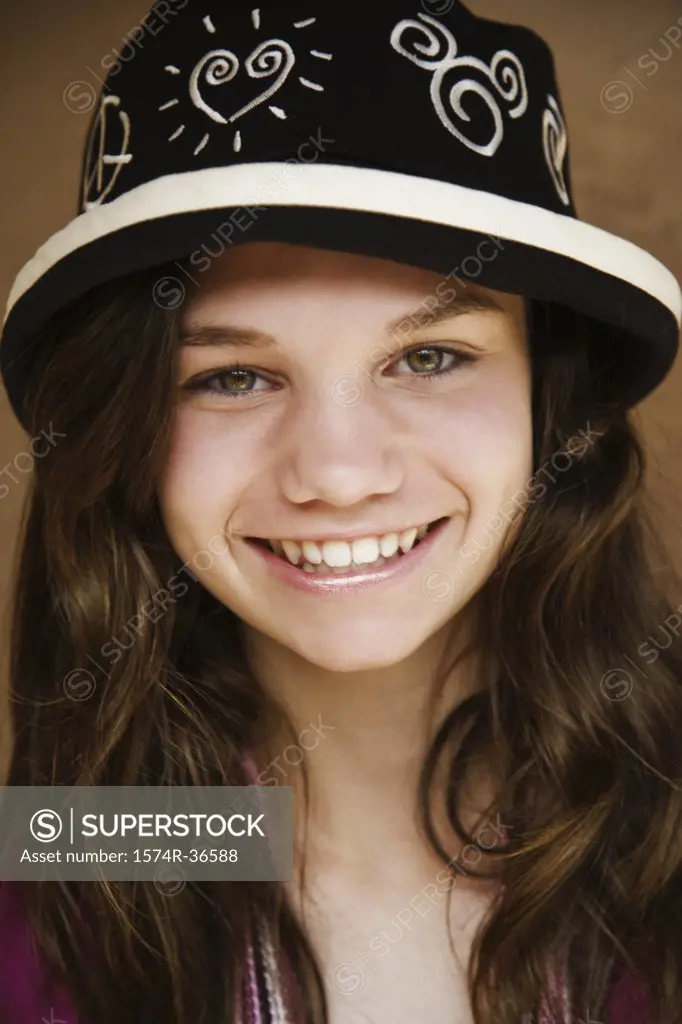 Portrait of a girl smiling