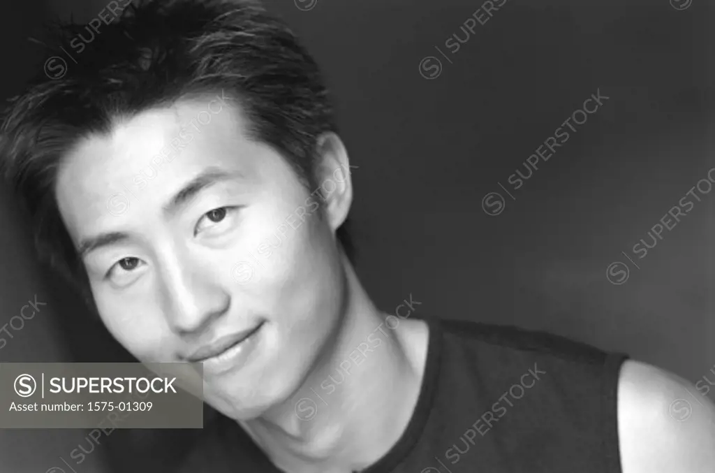 Portrait of young asian man