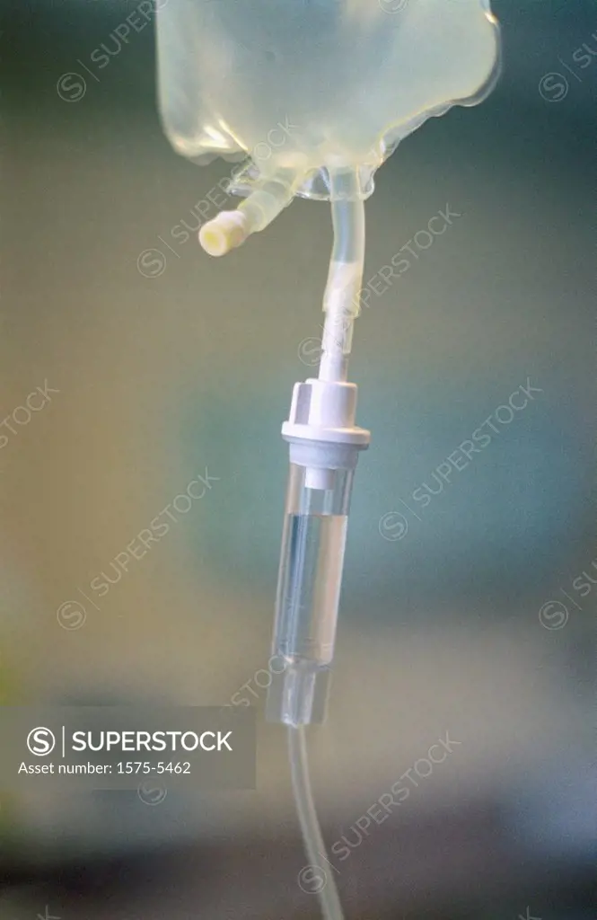 Close up of an IV drip