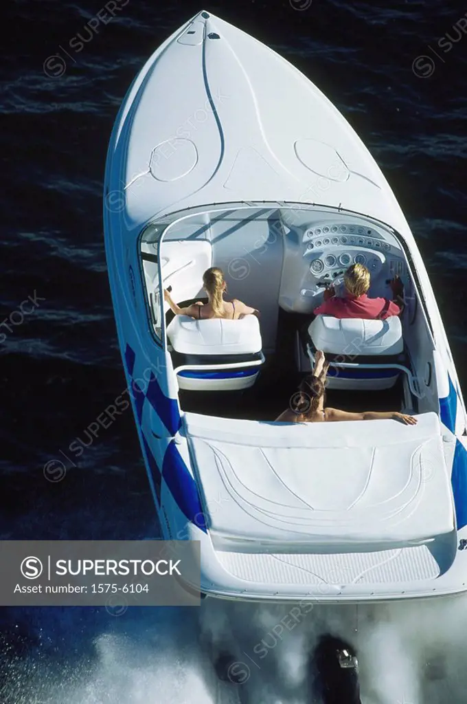 Aerial of Power Boating