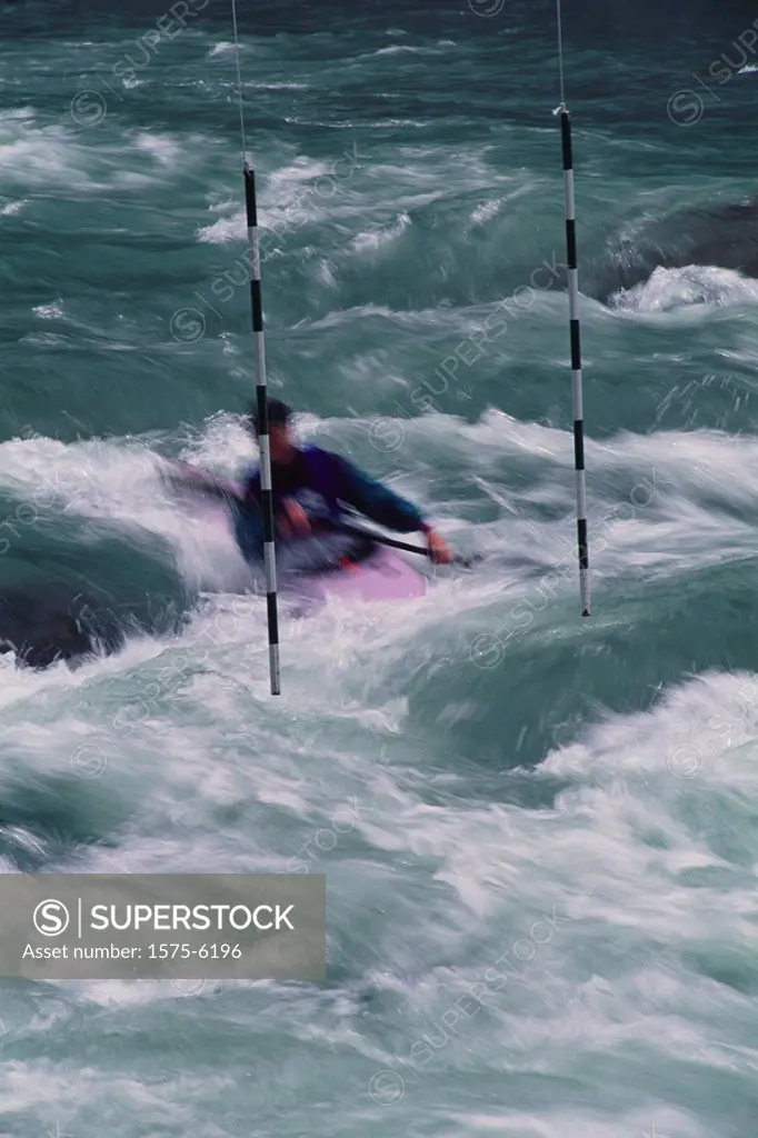 White Water Kayaking, National Trials, Chilliwack River, BC