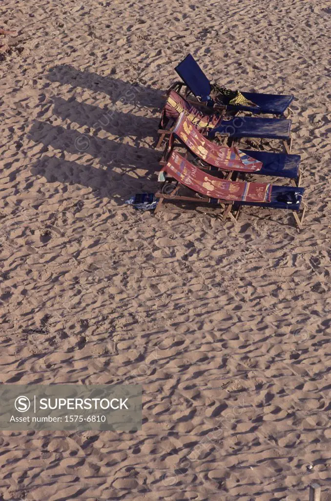 beach chairs on beach