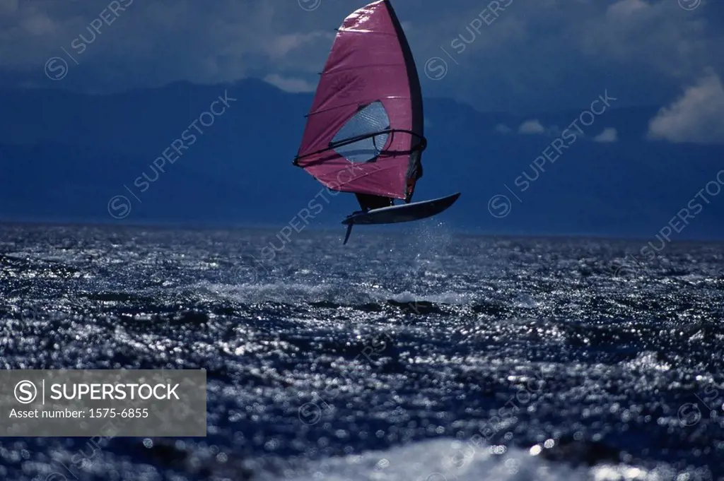 Windsurfing, Vancouver Island, BC, Canada