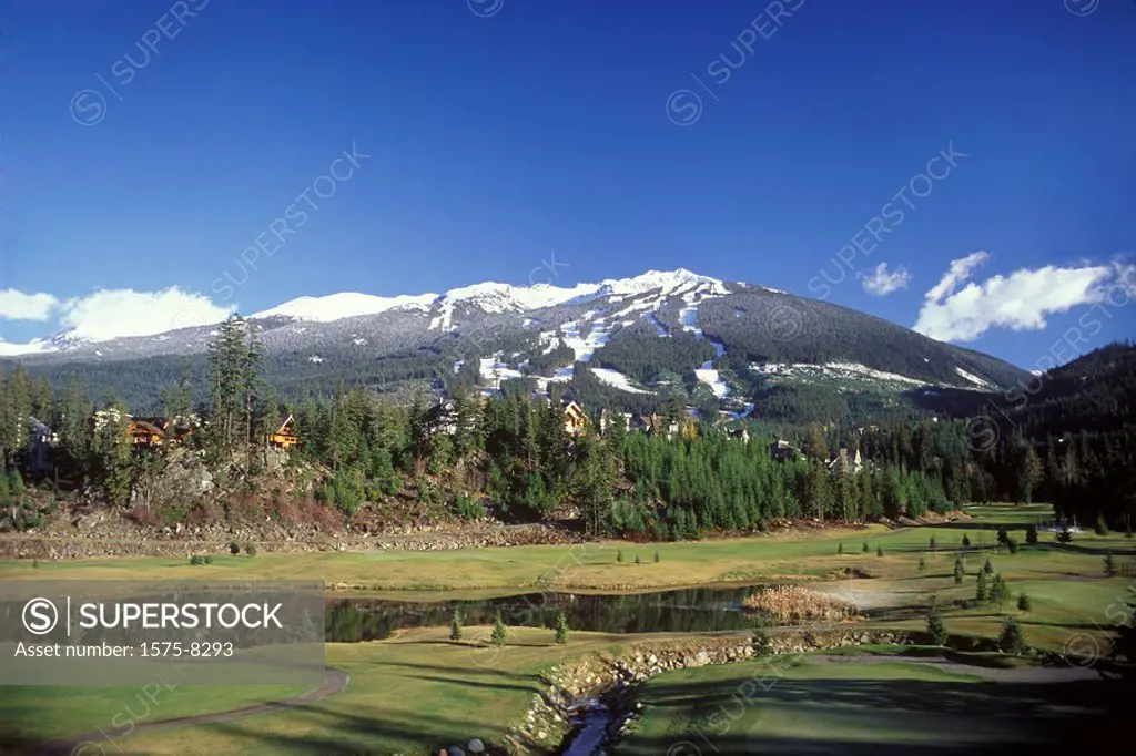 Whistler B.C., Canada, Whistler Resort Golf Course and Blackcomb Mountain