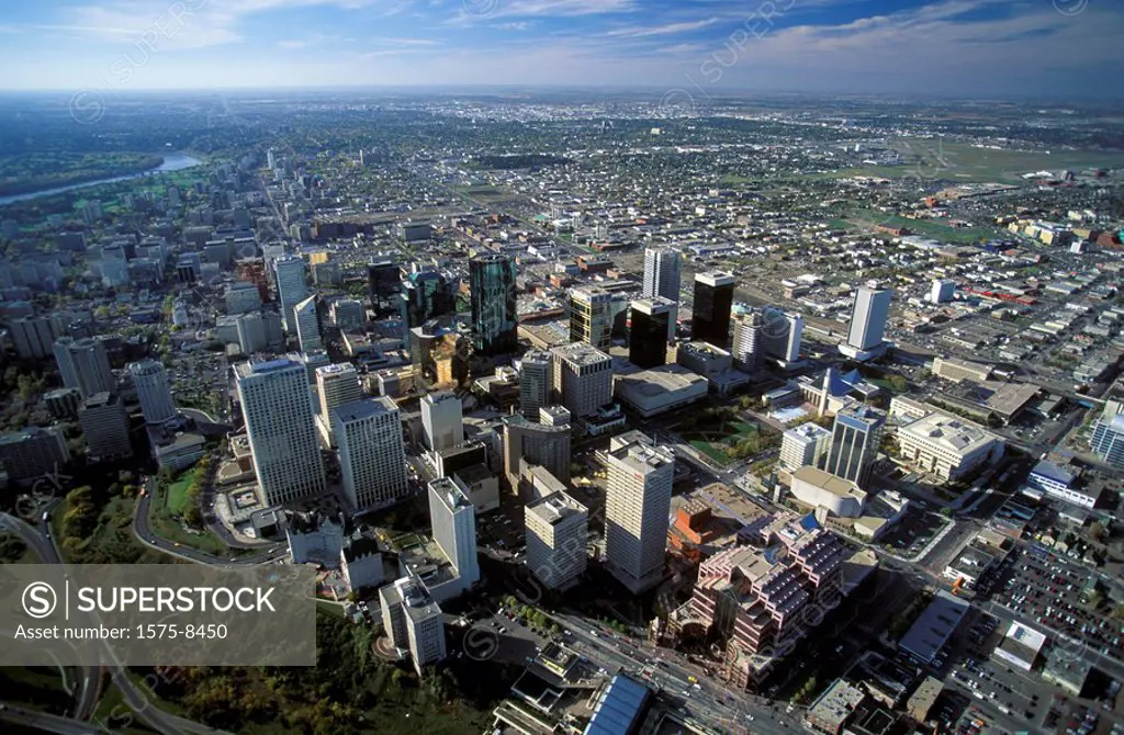 Aerial of Edmonton, Alberta, Canada