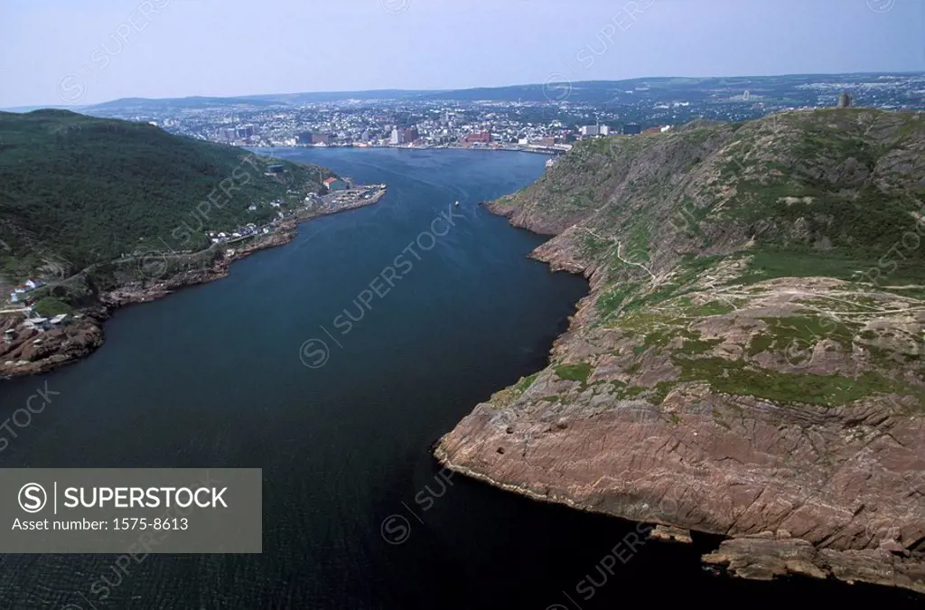 Aerial of St. John´s, Newfoundland