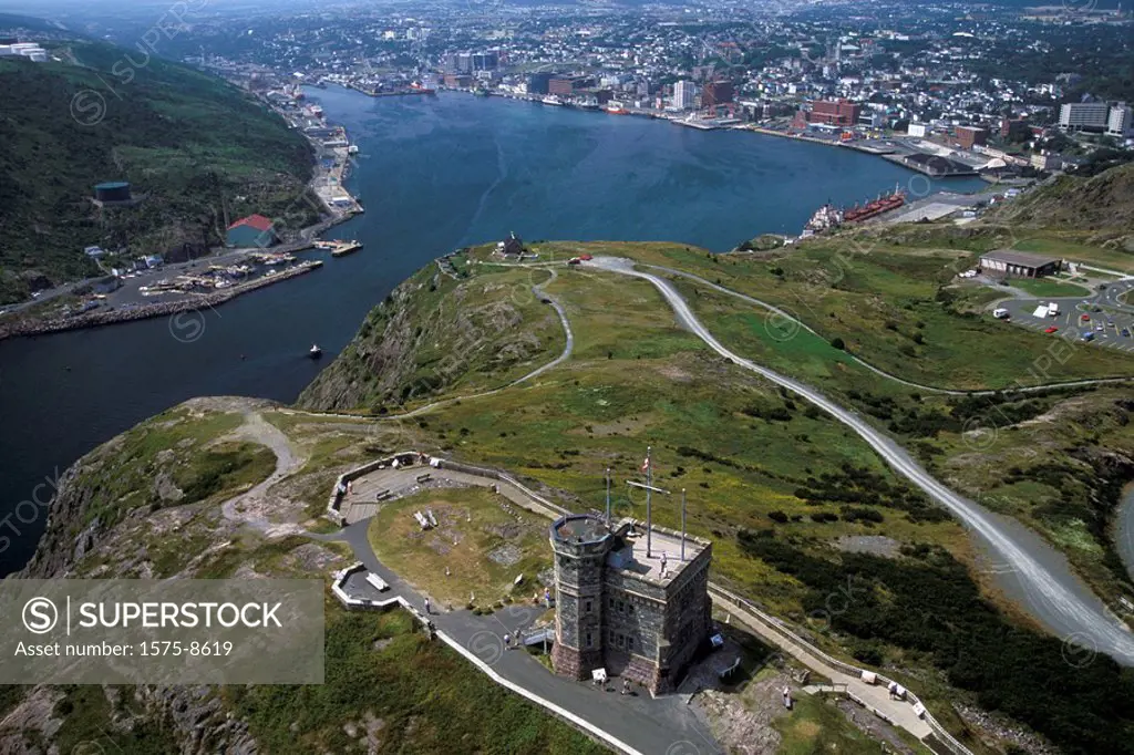 Aerial of Signal Hill National Historic Site of Canada, St.John´s, Newfoundland