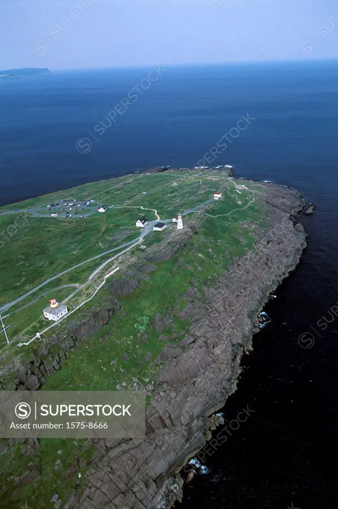 aerial of Cape Spear, Newfoundland