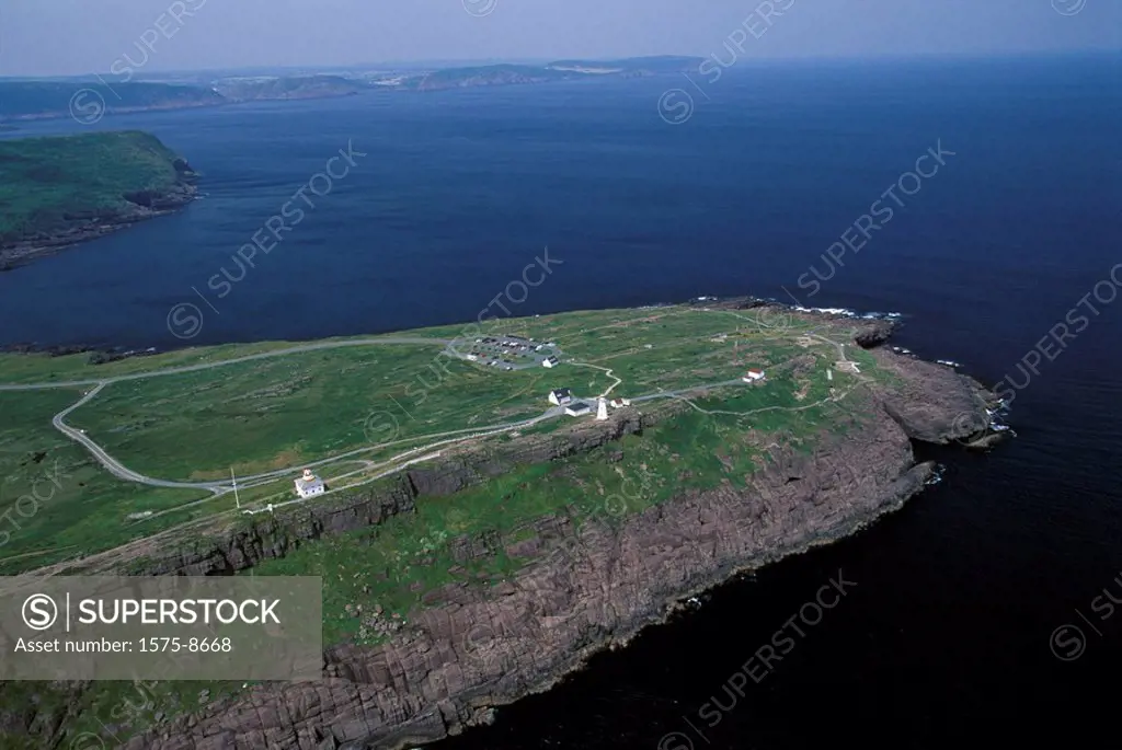 Aerial of Cape Spear, Newfoundland