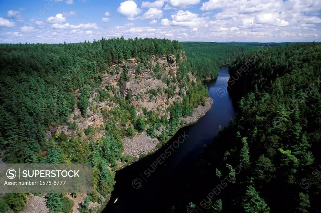 Aerial of Algonquin Provincial Park, Ontario, Canada