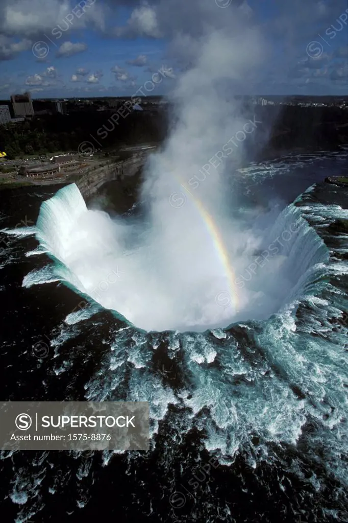 Aerial of Niagara Falls, Ontario