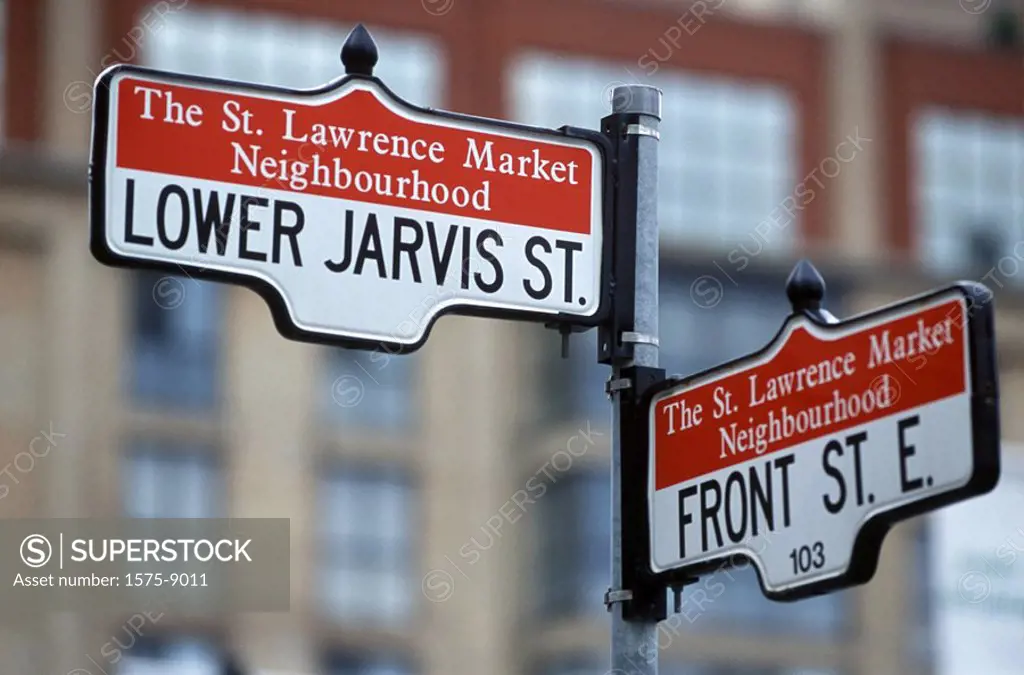 Street signs, Toronto, Ontario, Canada