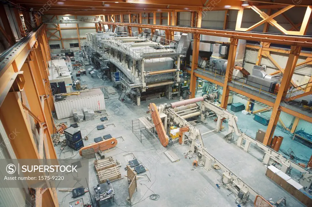 Paper mill under construction, Annacis Island, Delta, British Columbia, Canada