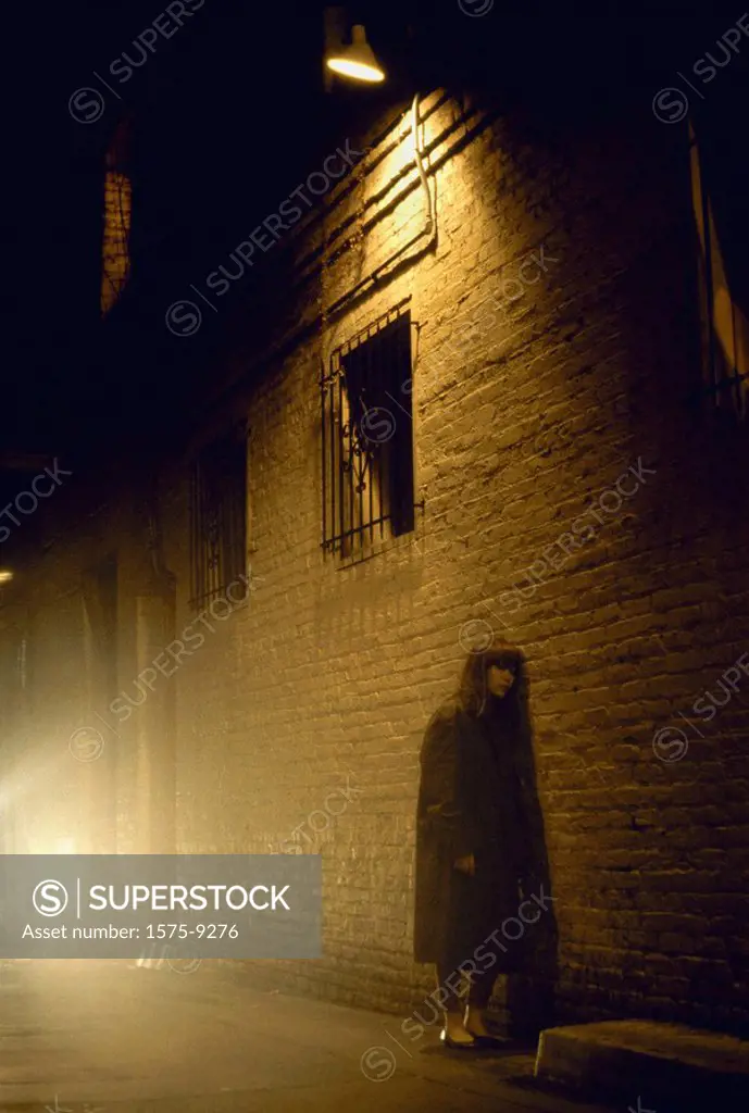 Woman in alley