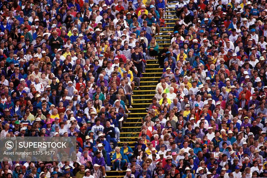 Crowds at Commonwealth Games, 1994 Victoria, British Columbia, Canada