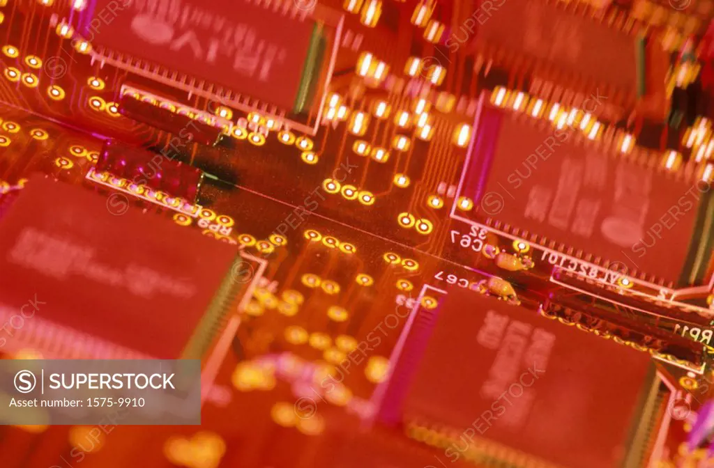 Stylized printed circuit board