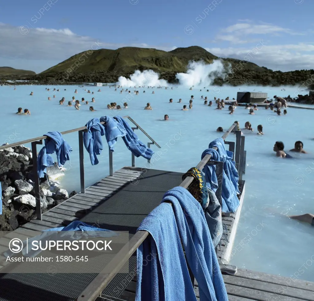 Iceland, Blue Lagoon, geothermal hot springs