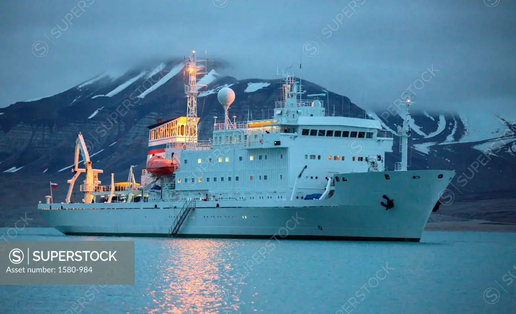 Norway Svalbard, Spitsbergen, Russian Cruise ship
