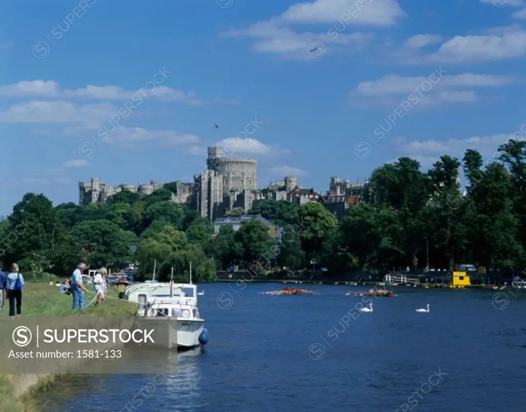 Castle on the lakeside, Windsor Castle, Windsor, England