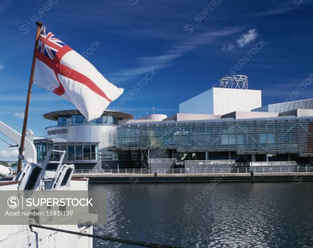 Buildings on the waterfront, Lowry Centre, Salford Quays, Manchester, England