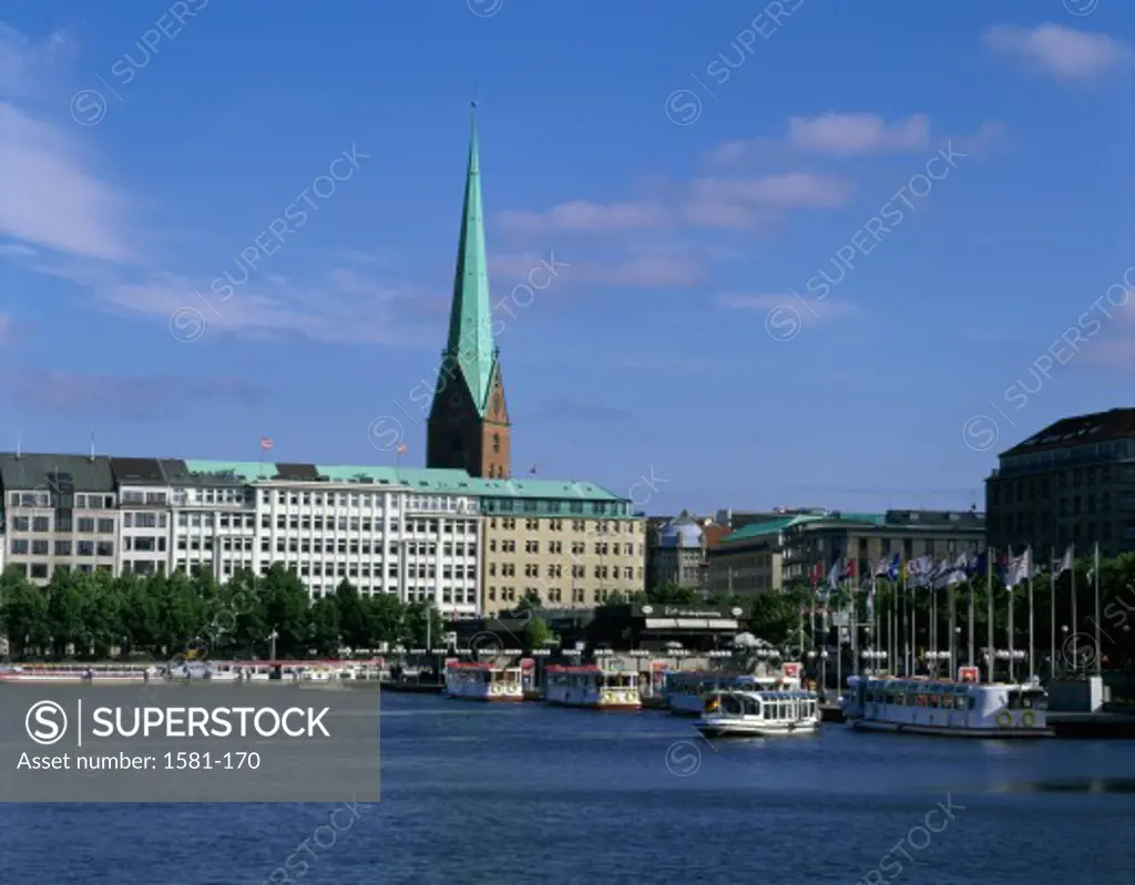 Buildings on the waterfront, Hamburg, Germany