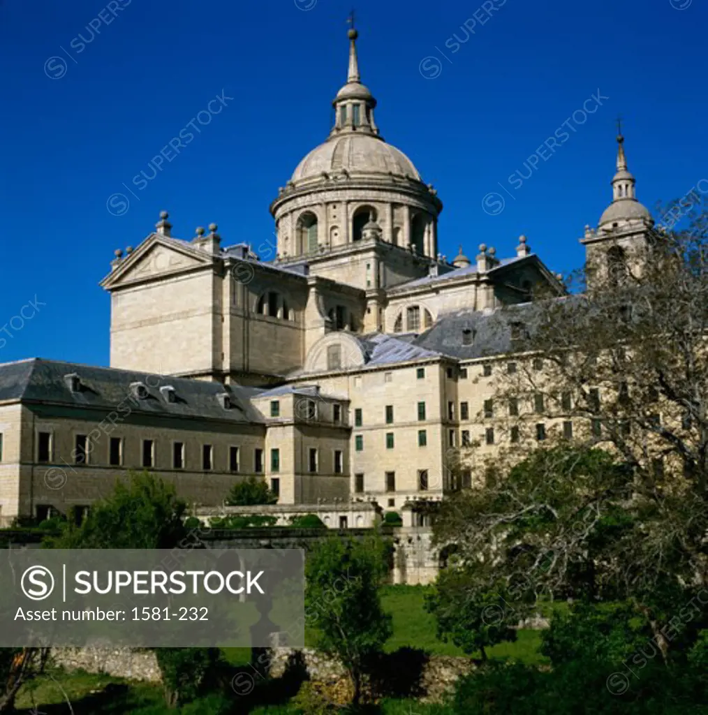 Low angle view of a monastery, El Escorial, Spain