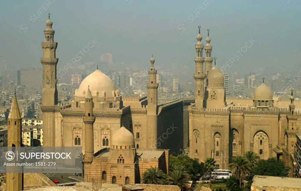 High angle view of a mosque, Sultan Hassan Mosque, Cairo, Egypt