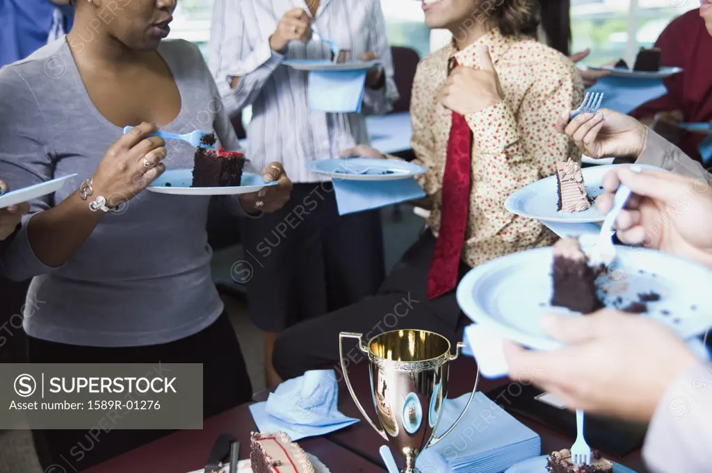 Business executives at an office party