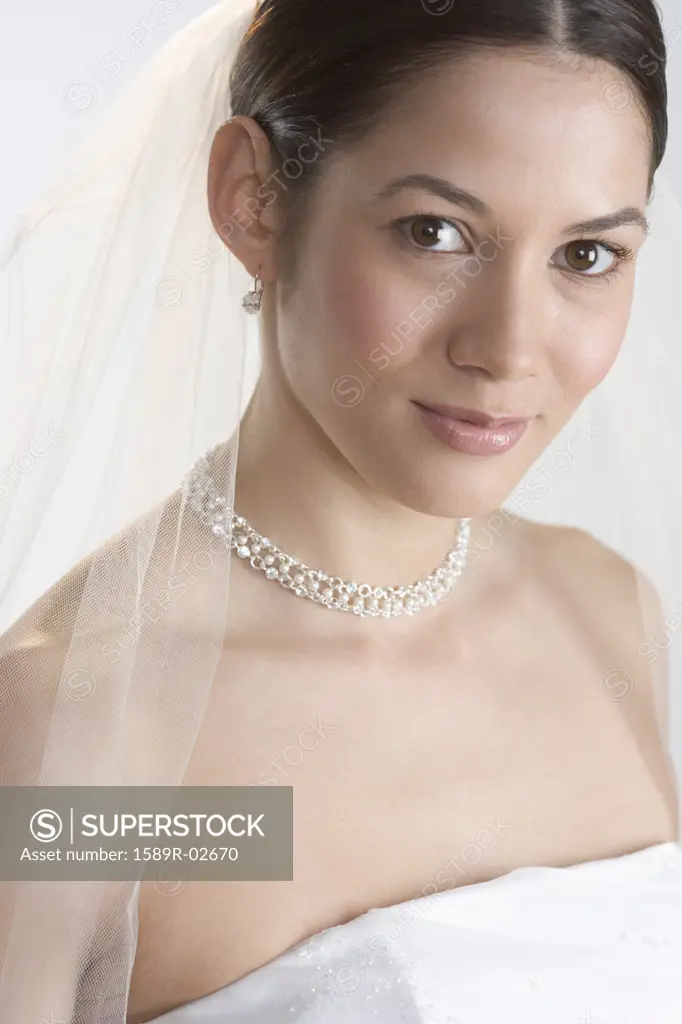 Close-up of a bride