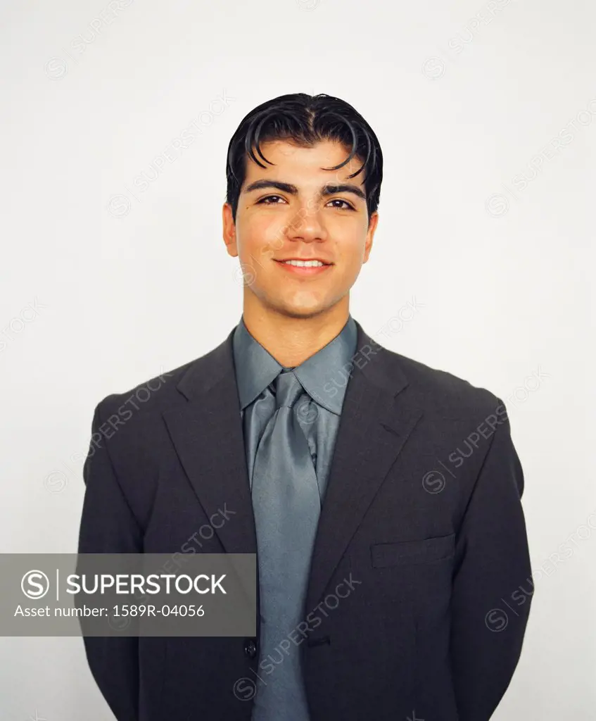 Portrait of a young businessman smiling
