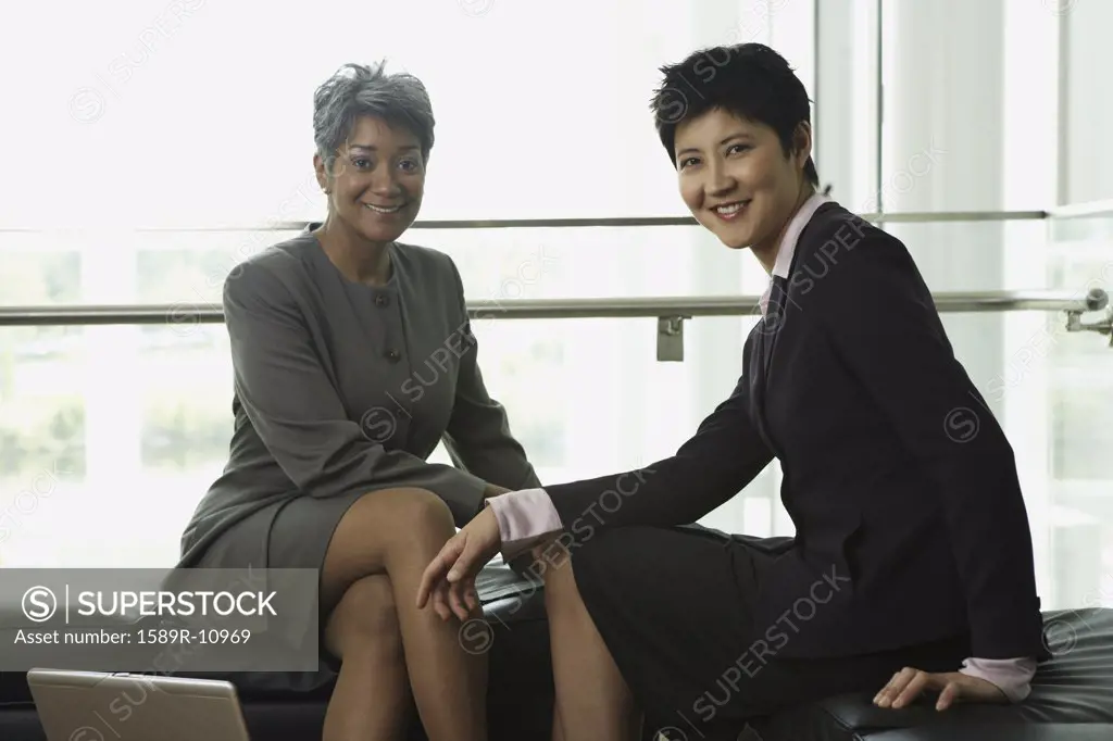 Portrait of two businesswomen
