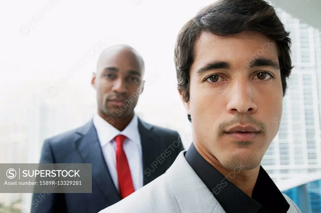 Close up of serious businessmen
