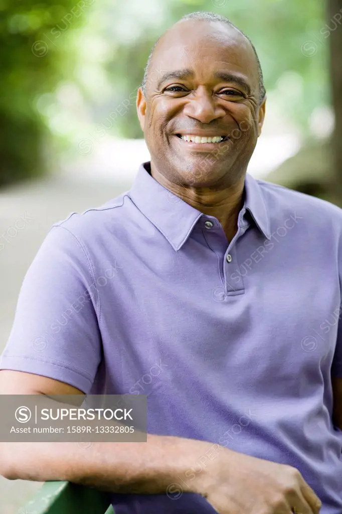 Smiling African American man