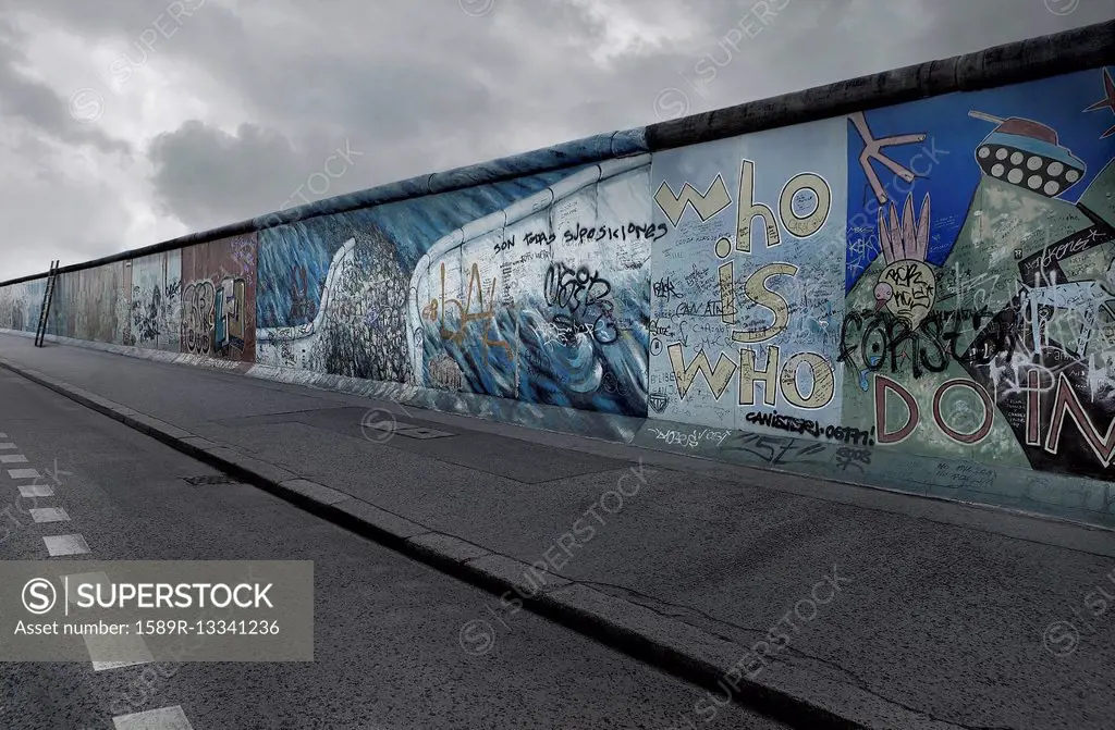 Graffiti on Berlin wall, Berlin, Berlin, Germany