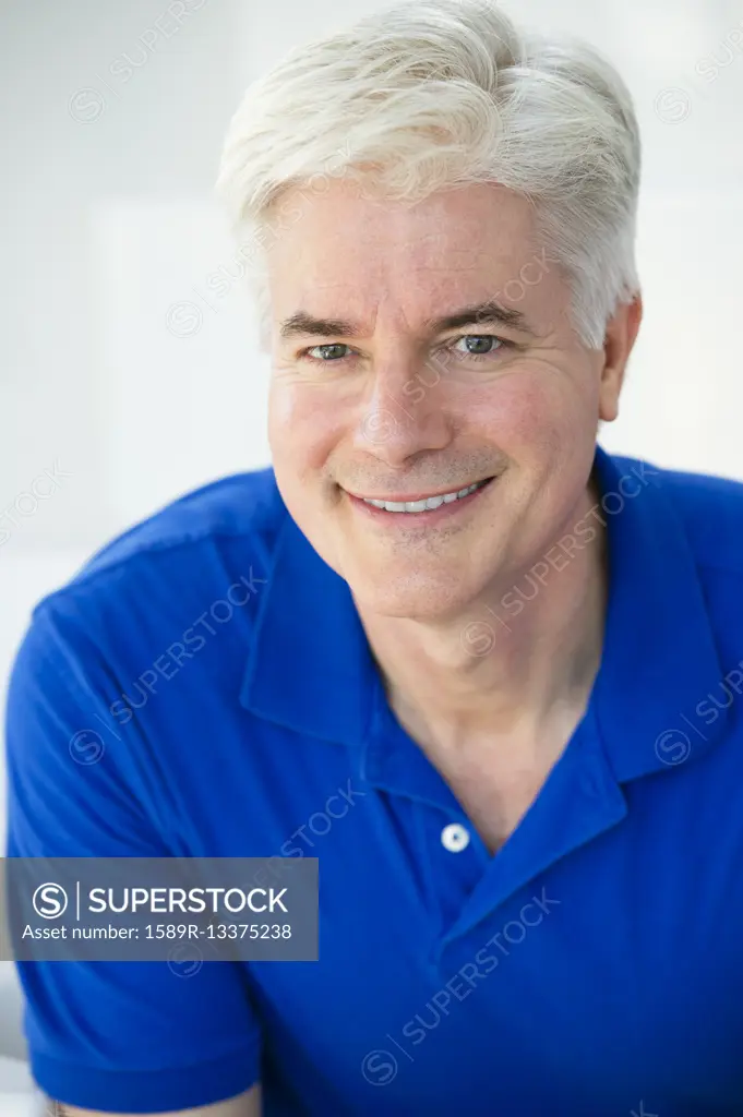 Older Caucasian man smiling